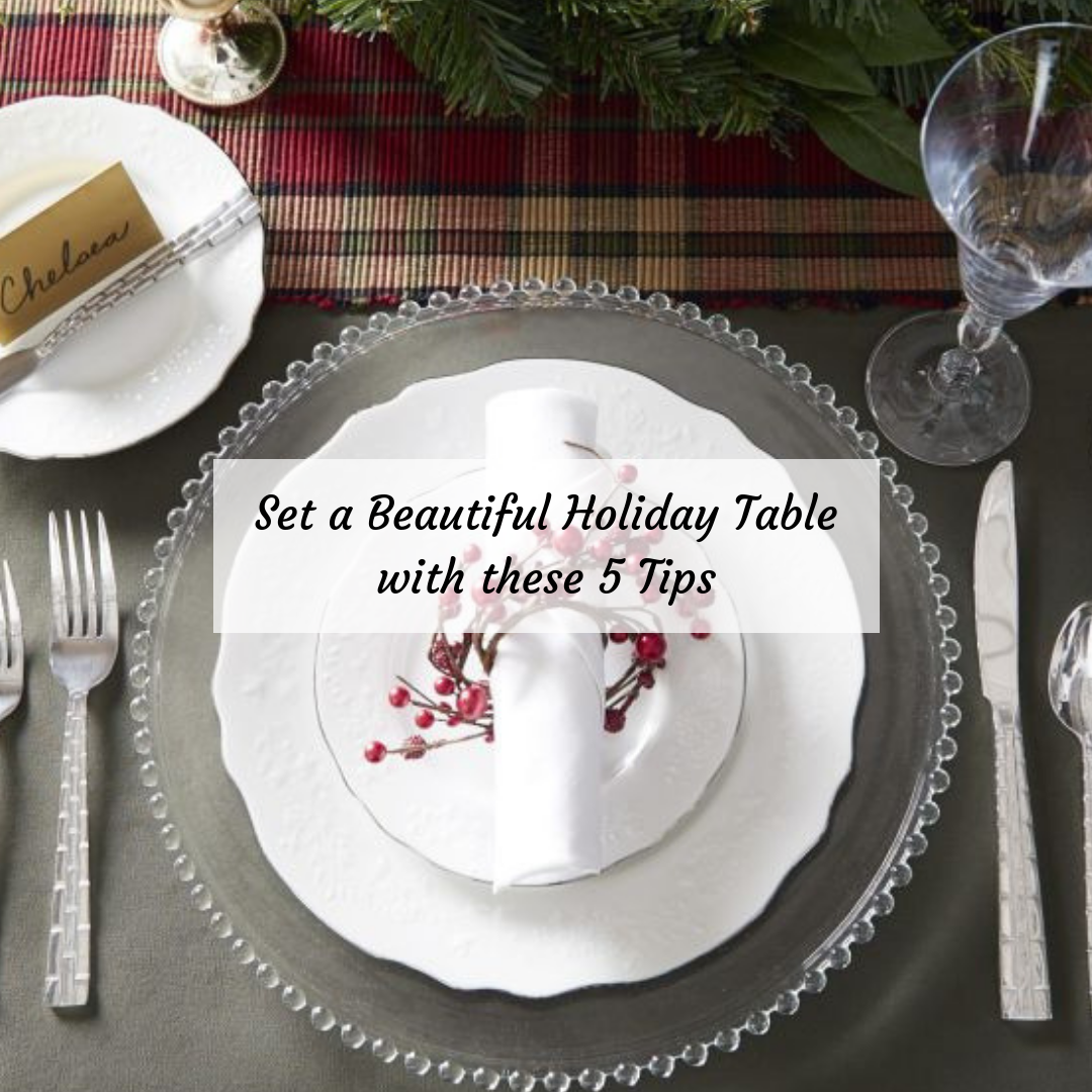 Set a Beautiful Holiday Table with these 5 Tips